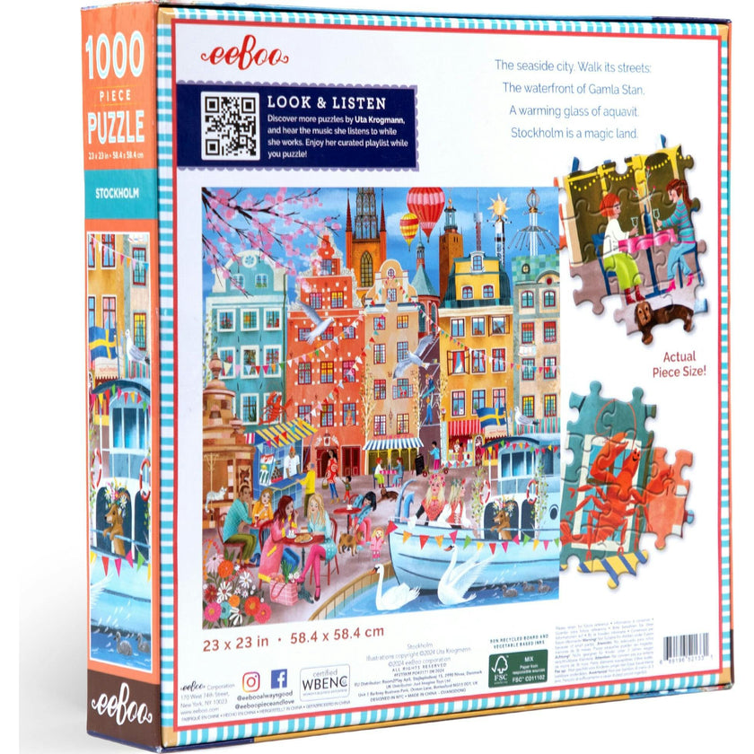 Piece&Love: Stockholm - 1000 pc Puzzle