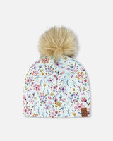 Stretch Jersey Hat With Pompom