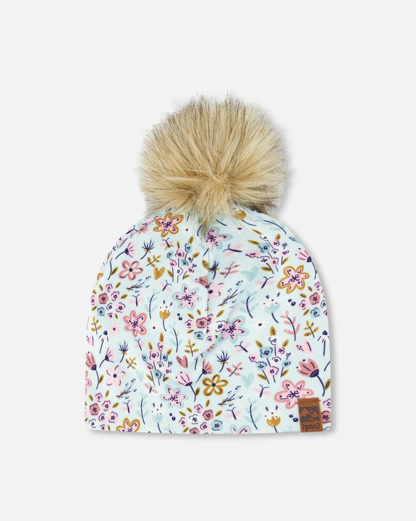 Stretch Jersey Hat With Pompom