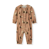 Corduroy Ruffle Snap Jumper