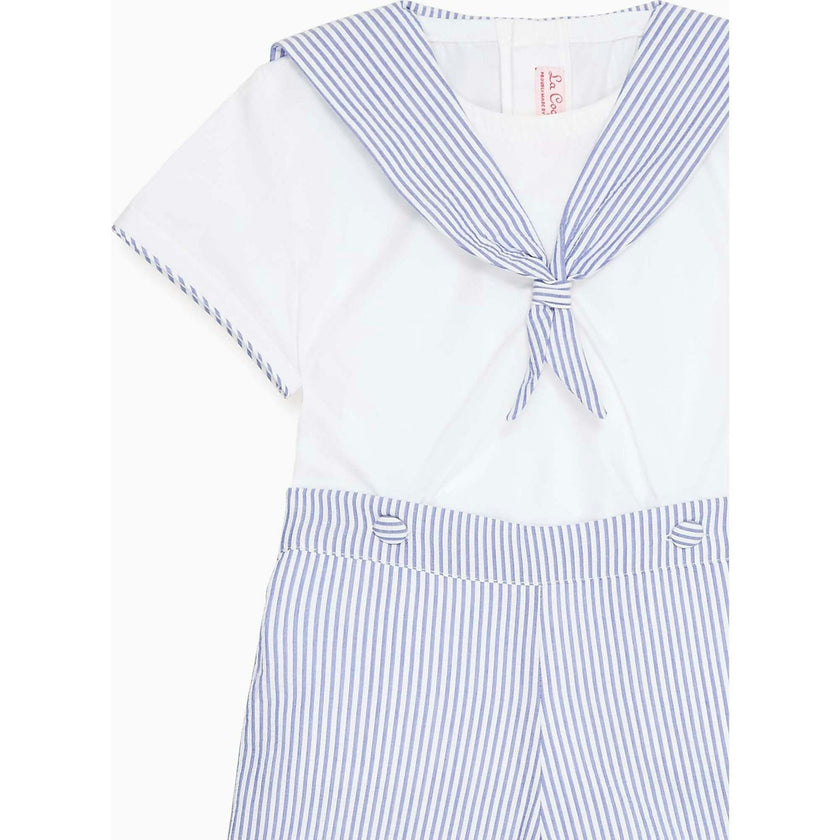 Dark Blue Stripe Antonio Baby Boy Set