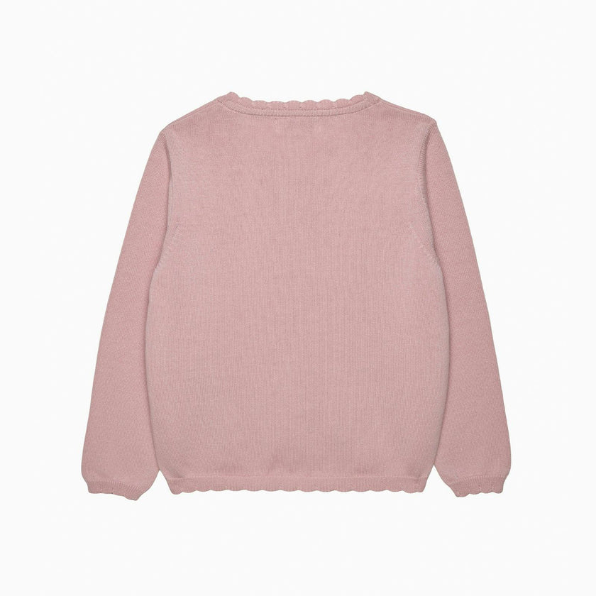 Duck and Bunny Cardigan in Pink