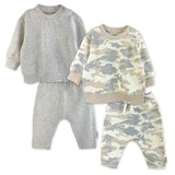 CREW 4-Piece Crew Neck Sweatshirt and Jogger Set