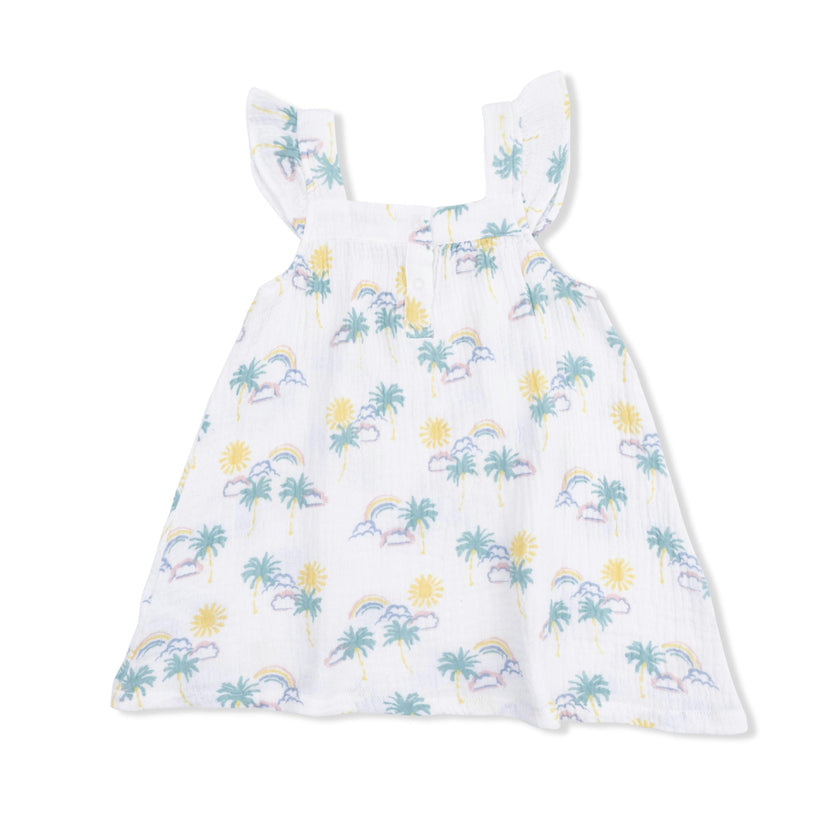Palm Trees and Rainbows - Sundress and Bloomer