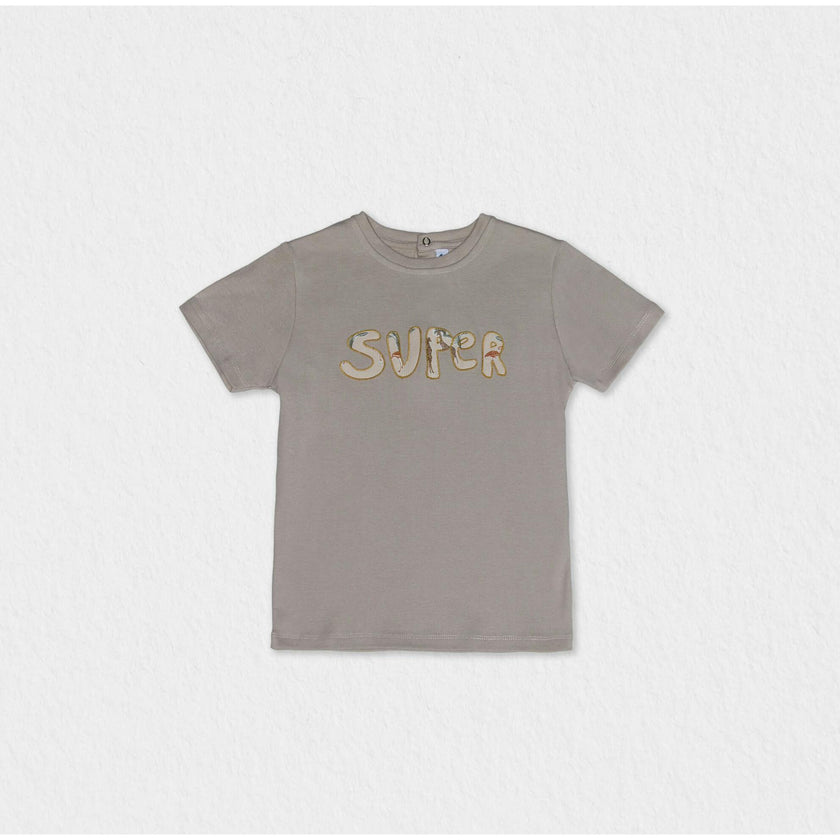 Cederique Boy T-shirt Short Sleeve, Beige Super