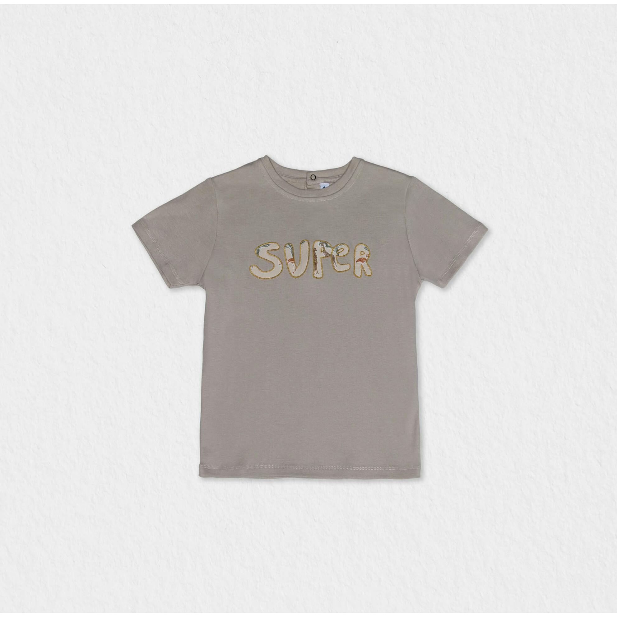 Cederique Boy T-shirt Short Sleeve, Beige Super
