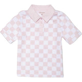 Tech Play Polo in Pink Check