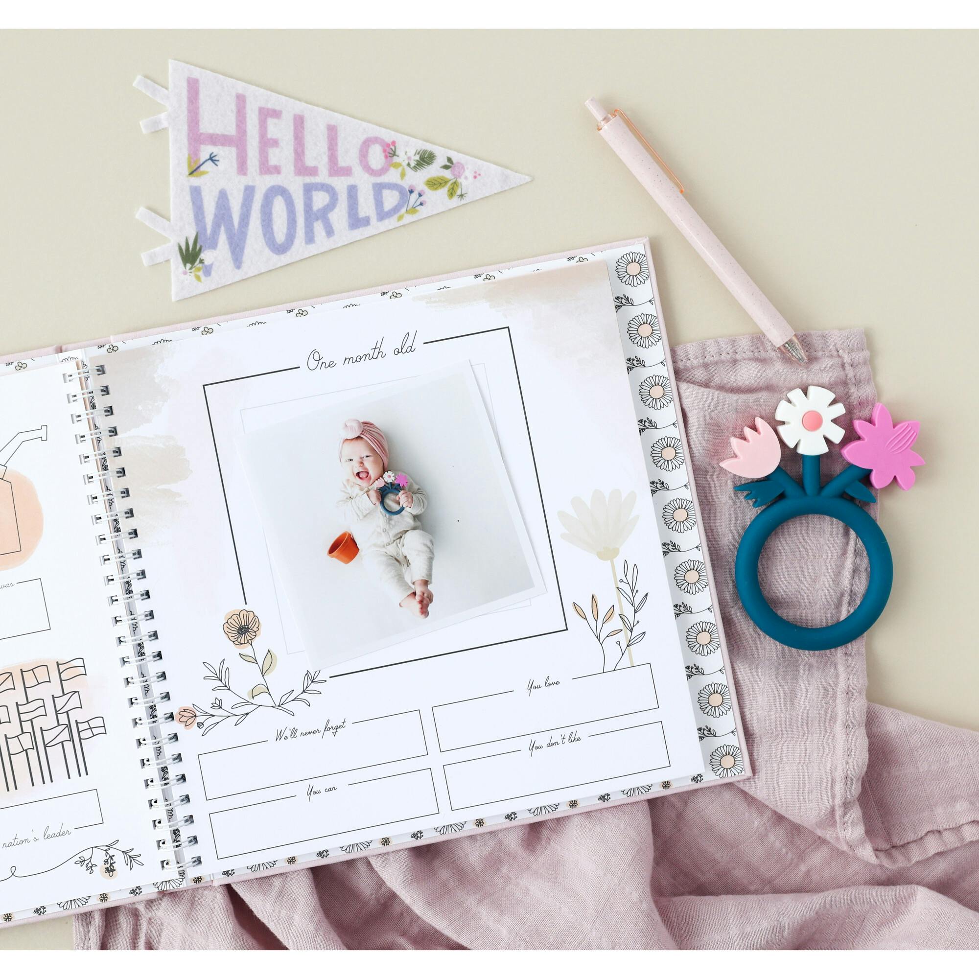 Wildflower Meadow Luxury Memory Baby Book