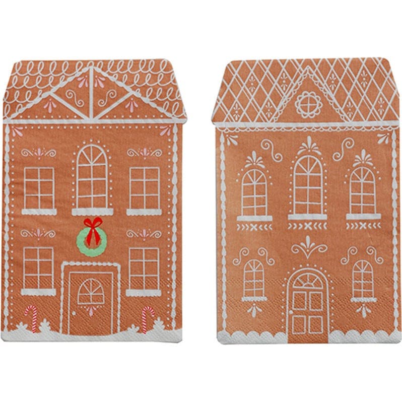 Baking Spirits Bright Tall Gingerbread House Guest Napkins