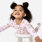 Easter Bunny Pink Bamboo Kids Pajamas