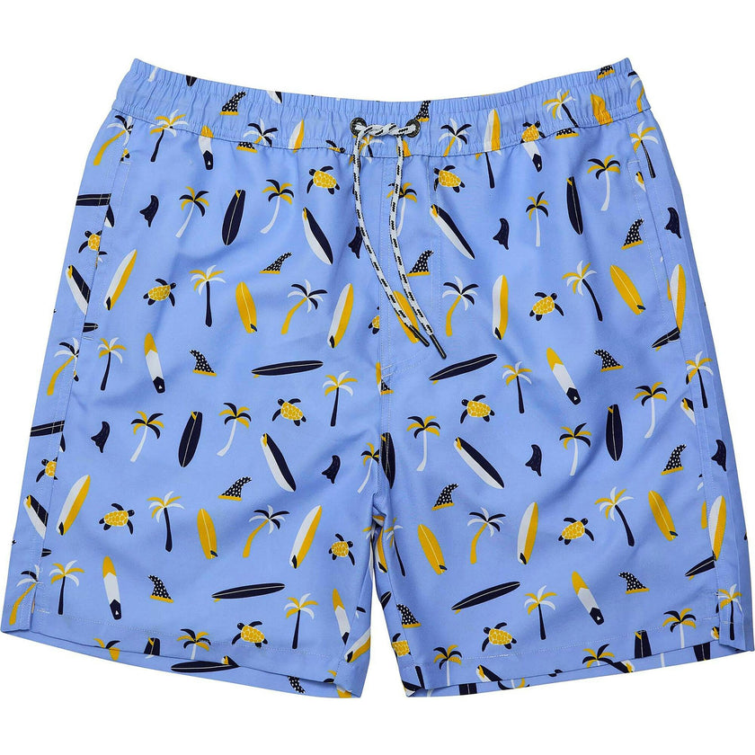 Men's Sustainable Comfort Lined Drawstring Swim Short