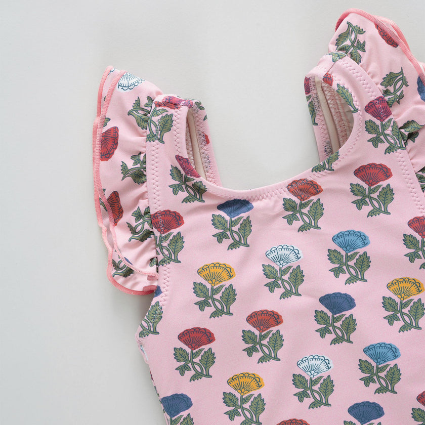 Girls Liv Suit - Multi Flower Drop