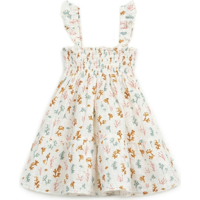 All-Over Coral Reef Print Dress