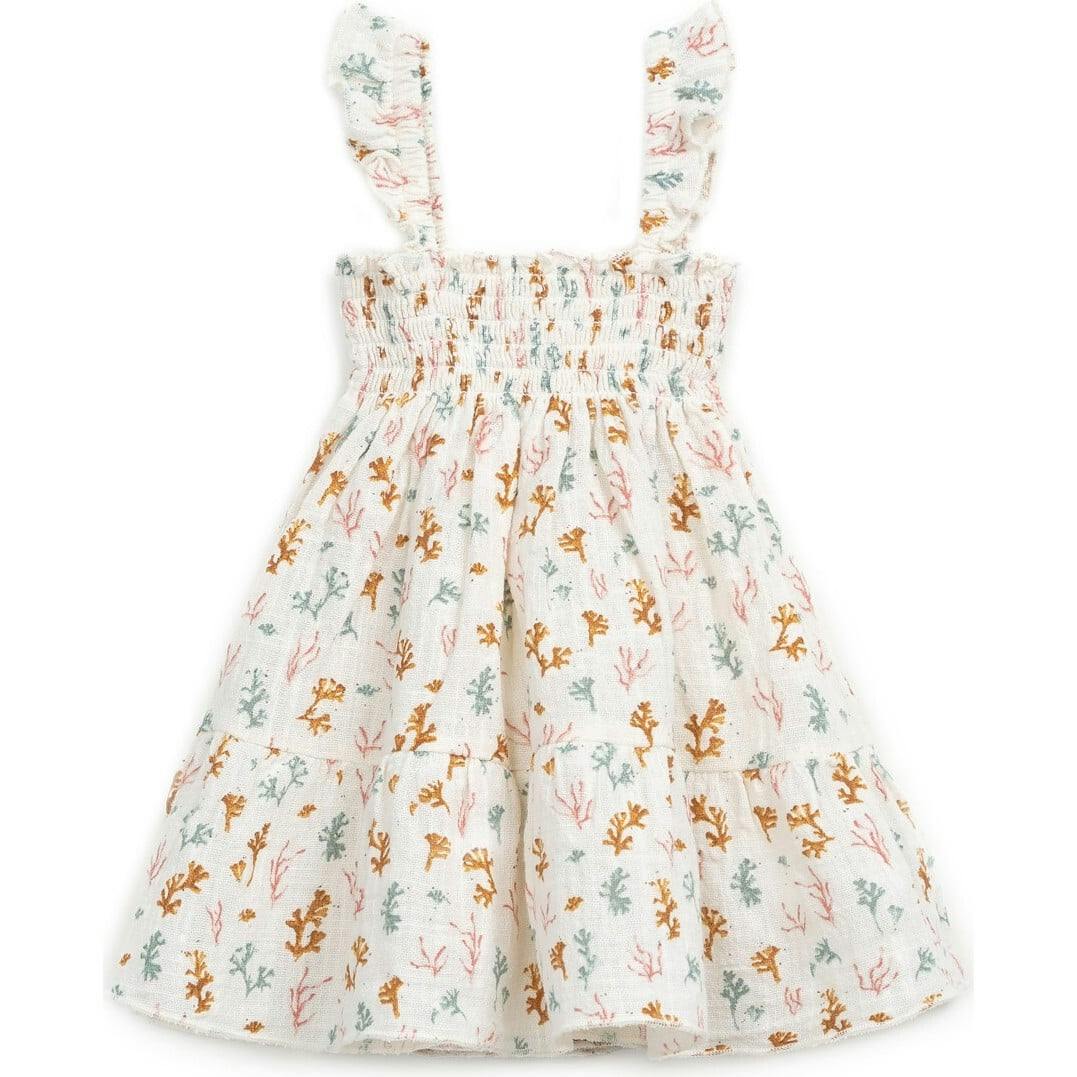 All-Over Coral Reef Print Dress