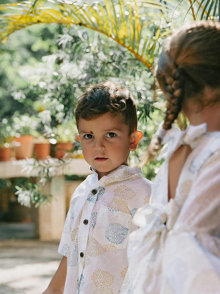 Block Printed Shirt for Boys