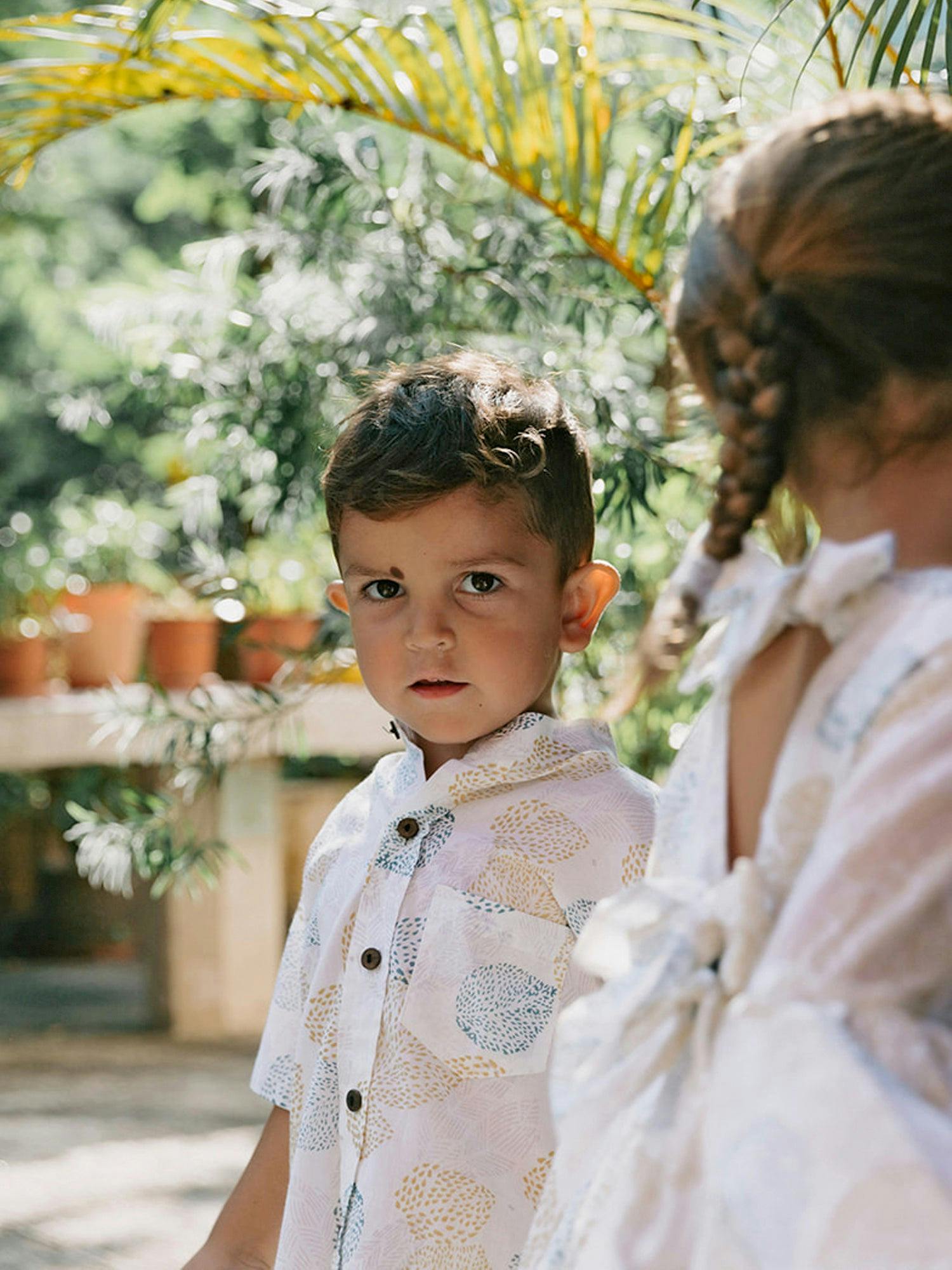 Block Printed Shirt for Boys