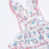 Julep's Floral Patchwork - Ric Rac Ruffle Sunsuit