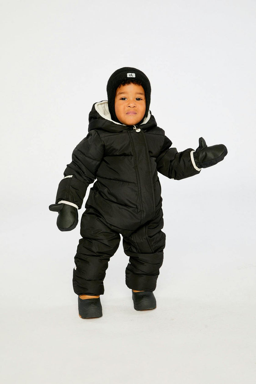 Baby Cloud One Piece Snowsuit Adapted For Car Seats Black