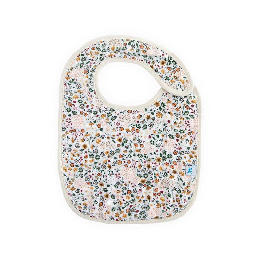 Cotton Muslin Classic Bib 3 Pack - Vintage Floral