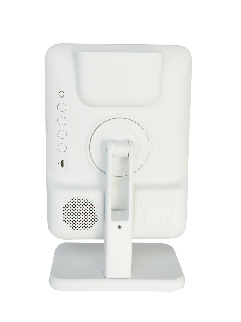 Glam Studio Vanity Mirror and Bluetooth Speaker-White