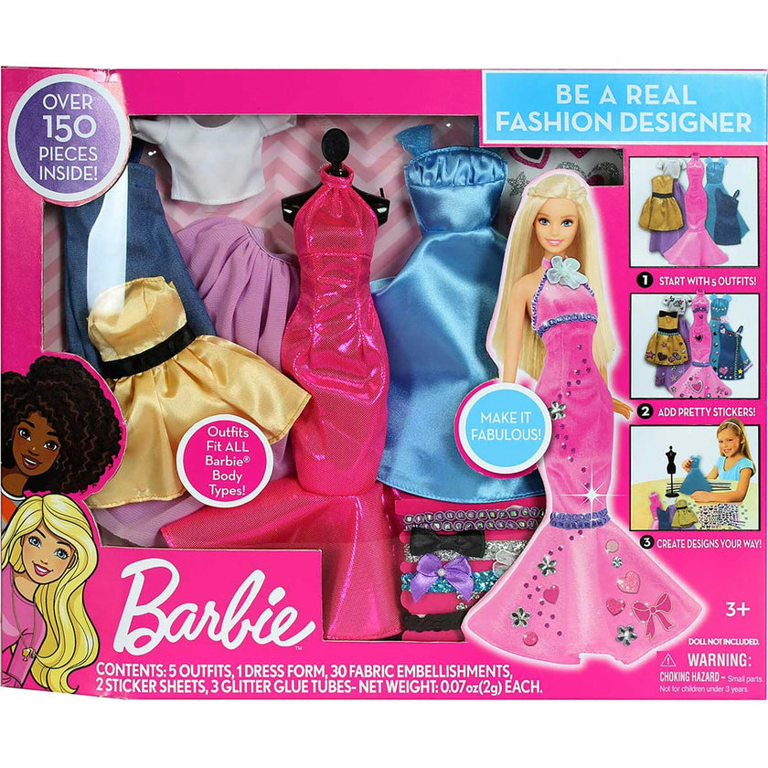 Barbie Be a Fashion Designer Doll Dress Up Kit