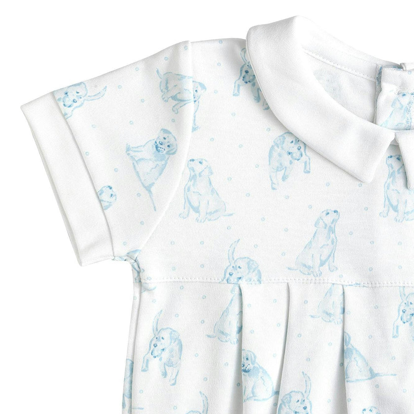 Blue Puppy Love Print Bubble