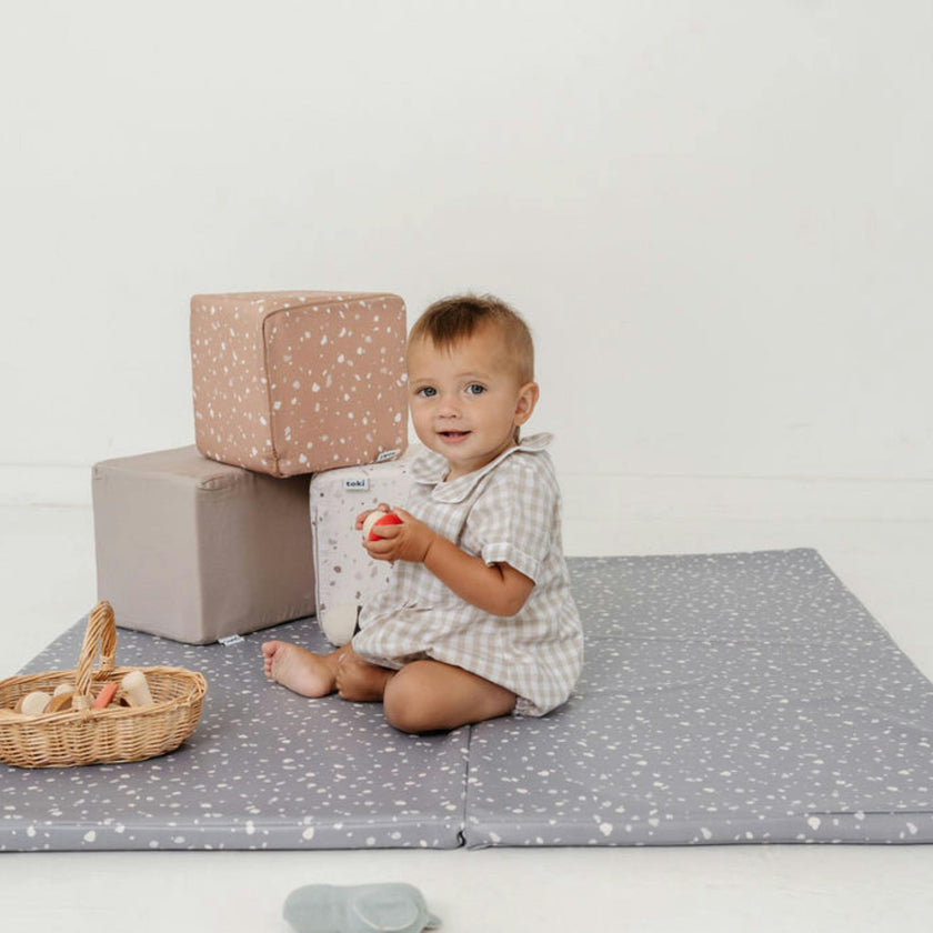 Terrazzo Slate Vegan Leather Mat