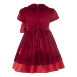 Red Velvet Bow Jersey Dress