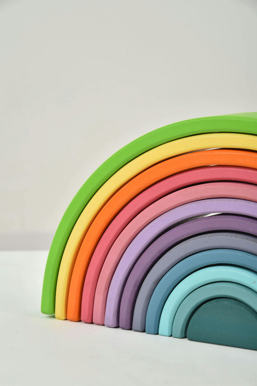 Avenlur Wooden Rainbow Stacker Blocks