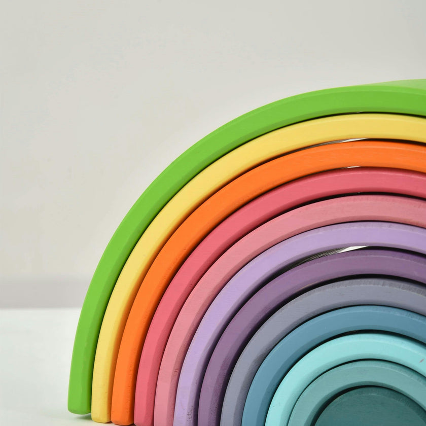Avenlur Wooden Rainbow Stacker Blocks