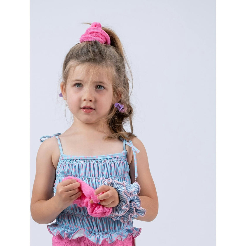 Blue Stripes Scrunchie