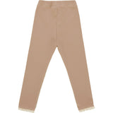 Affy Ribbed Lace Trim Leggings