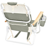 Deluxe Beach Chair: Seagrass Sage Block