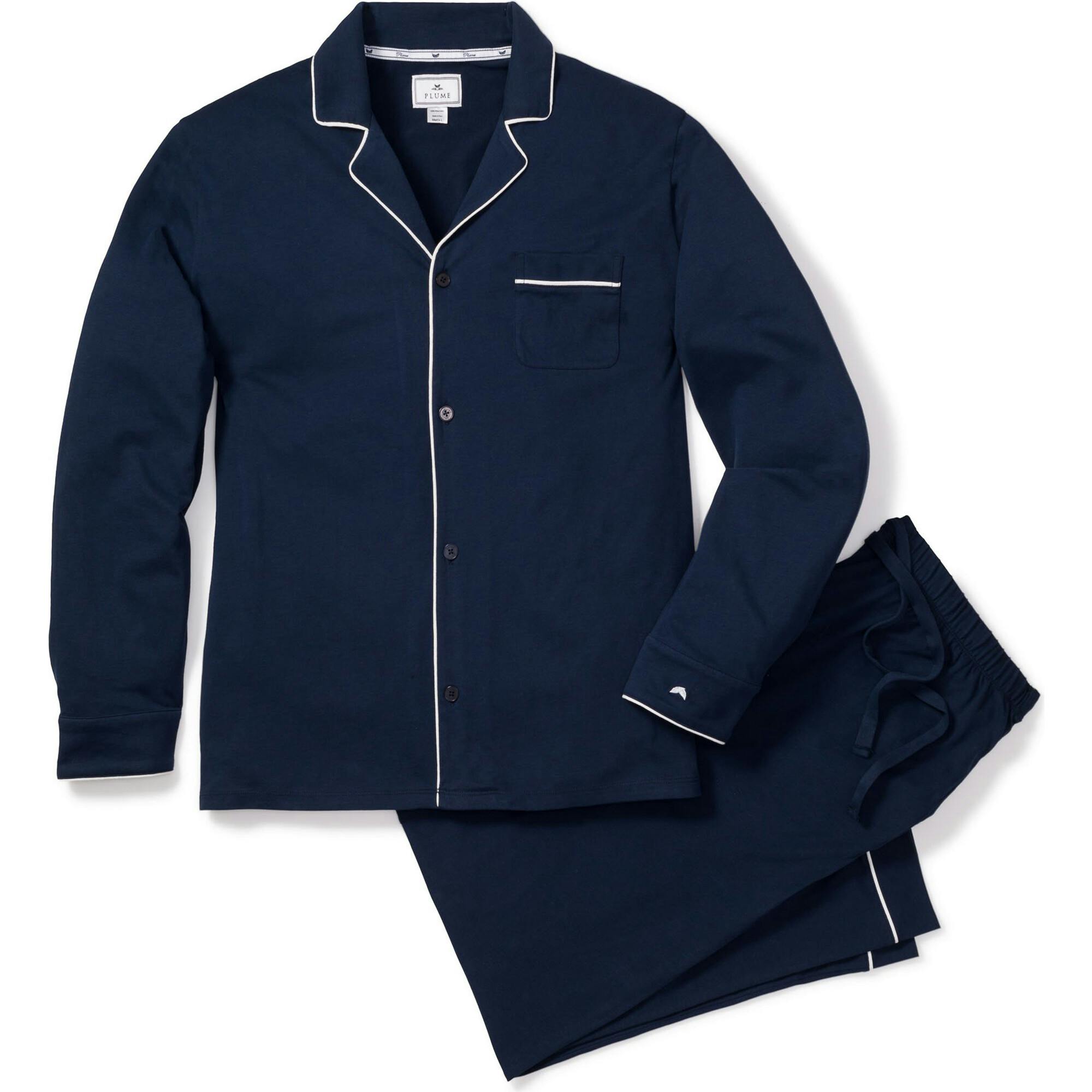 Men's Pima Pajama Set in Black