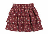 Abby Skort Burgundy Vintage Floral
