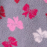 Printed Sherpa Jacket | Gray Bows