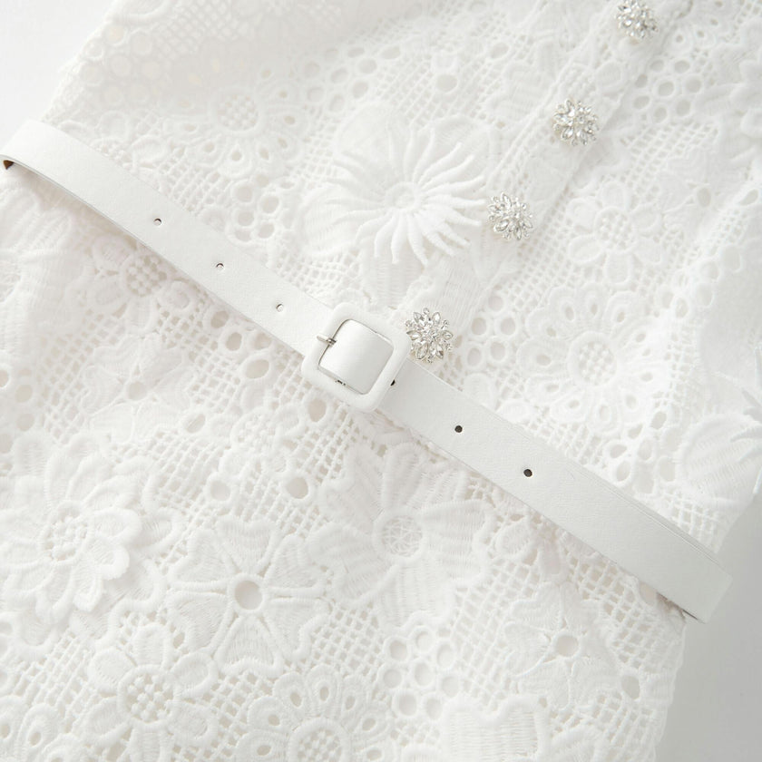 Lucinda Embroidered Mini Dress
