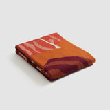 Cotton Sustainable Knit Floral Throw Blanket - Floréal 7 by E.A. Seguy