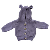 Knit Hoodie Misty Rose