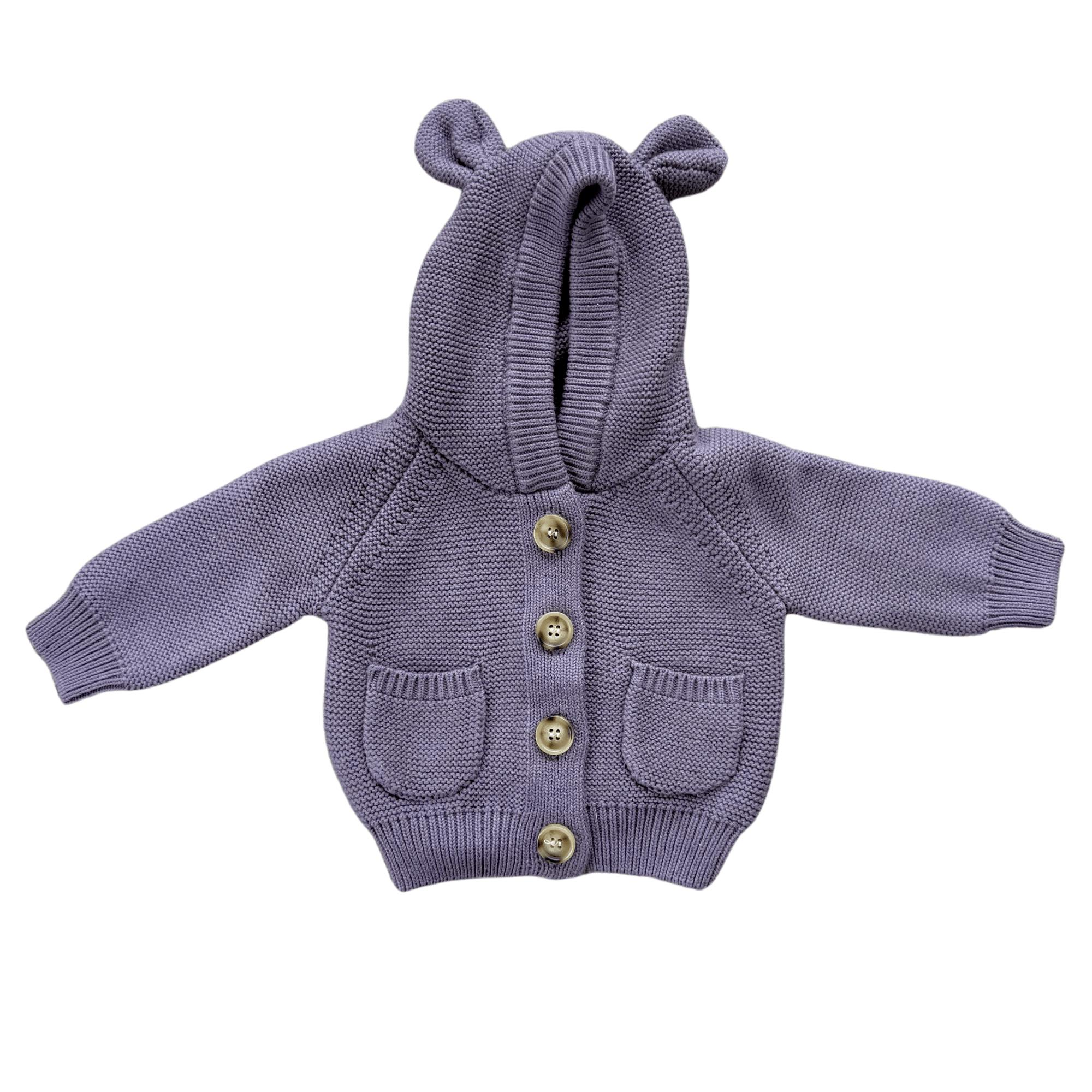 Knit Hoodie Misty Rose
