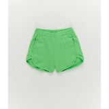 Girls Rib Shorts in Tropic Green