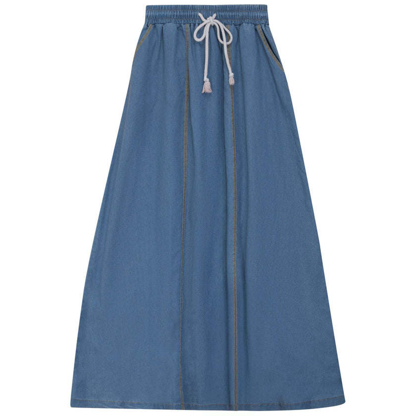 Denim Outstitch Skirt
