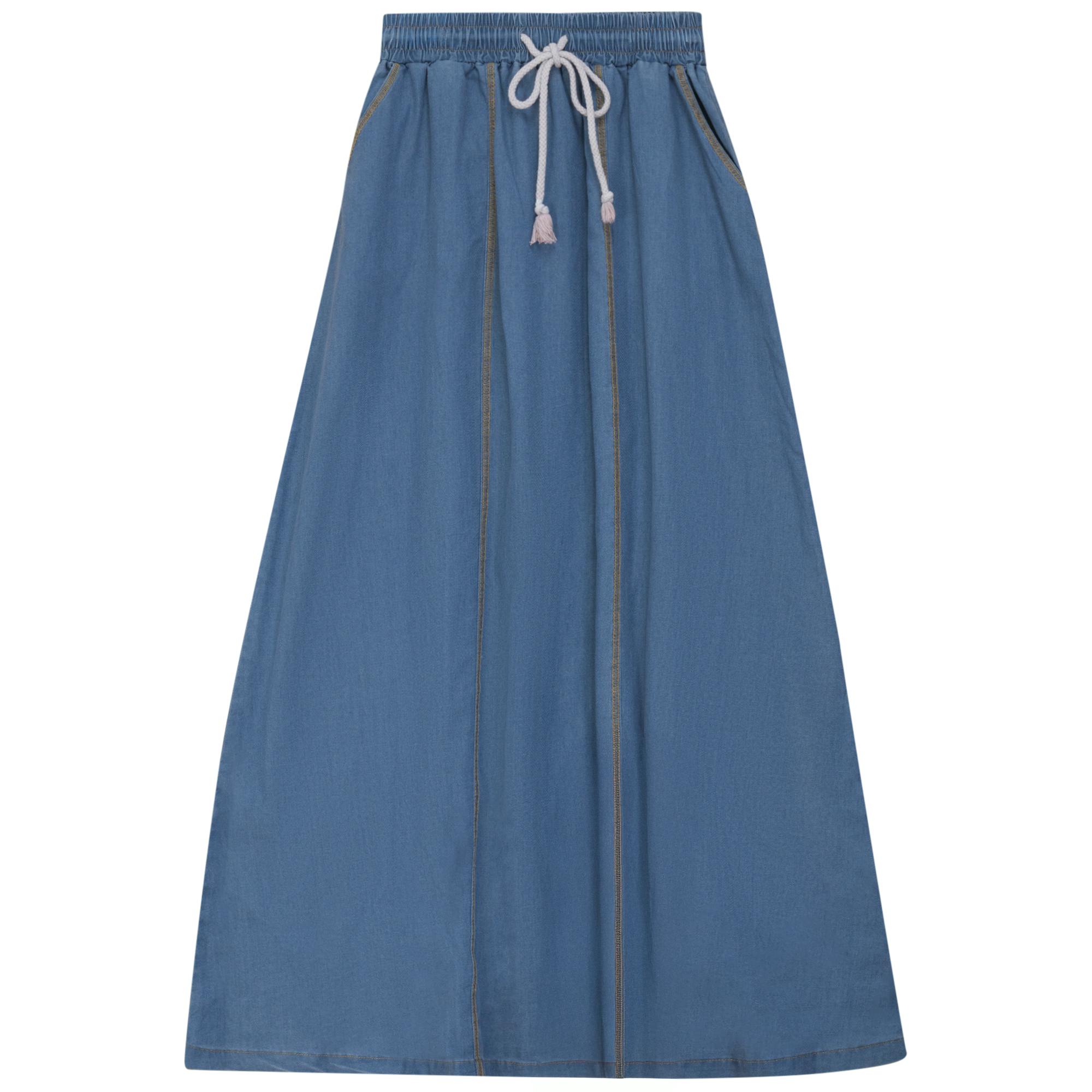 Denim Outstitch Skirt