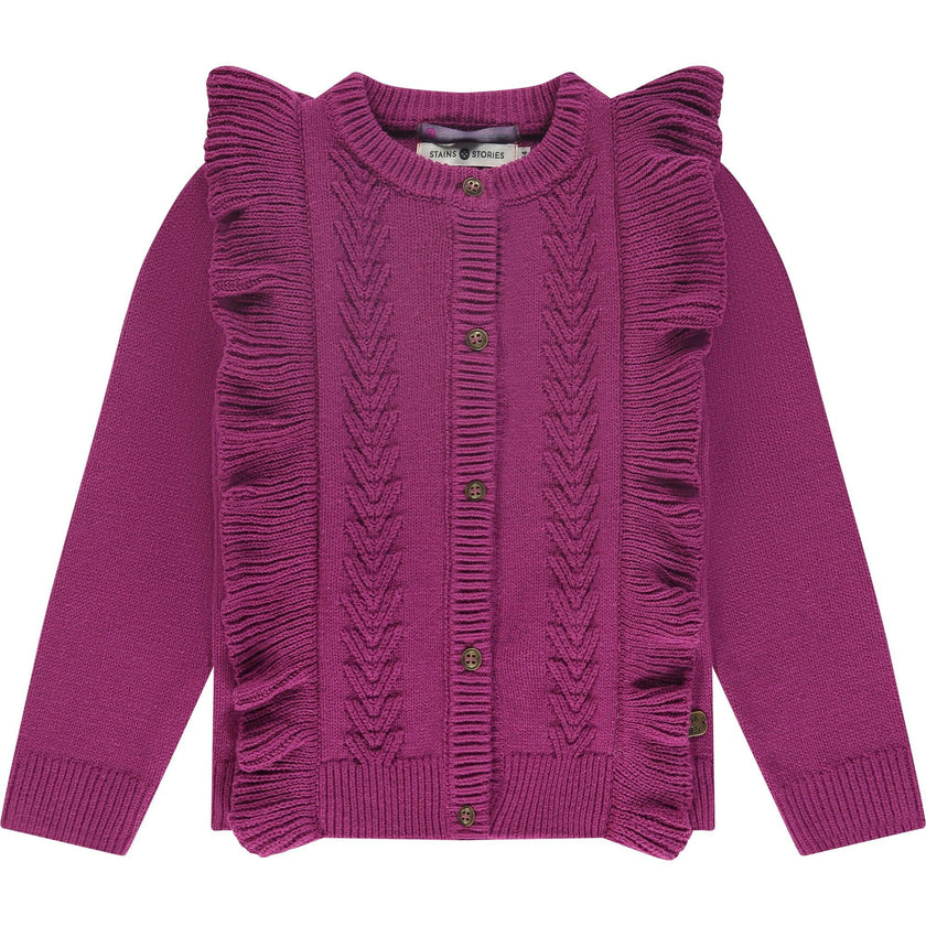 Knit Ruffle Cardigan
