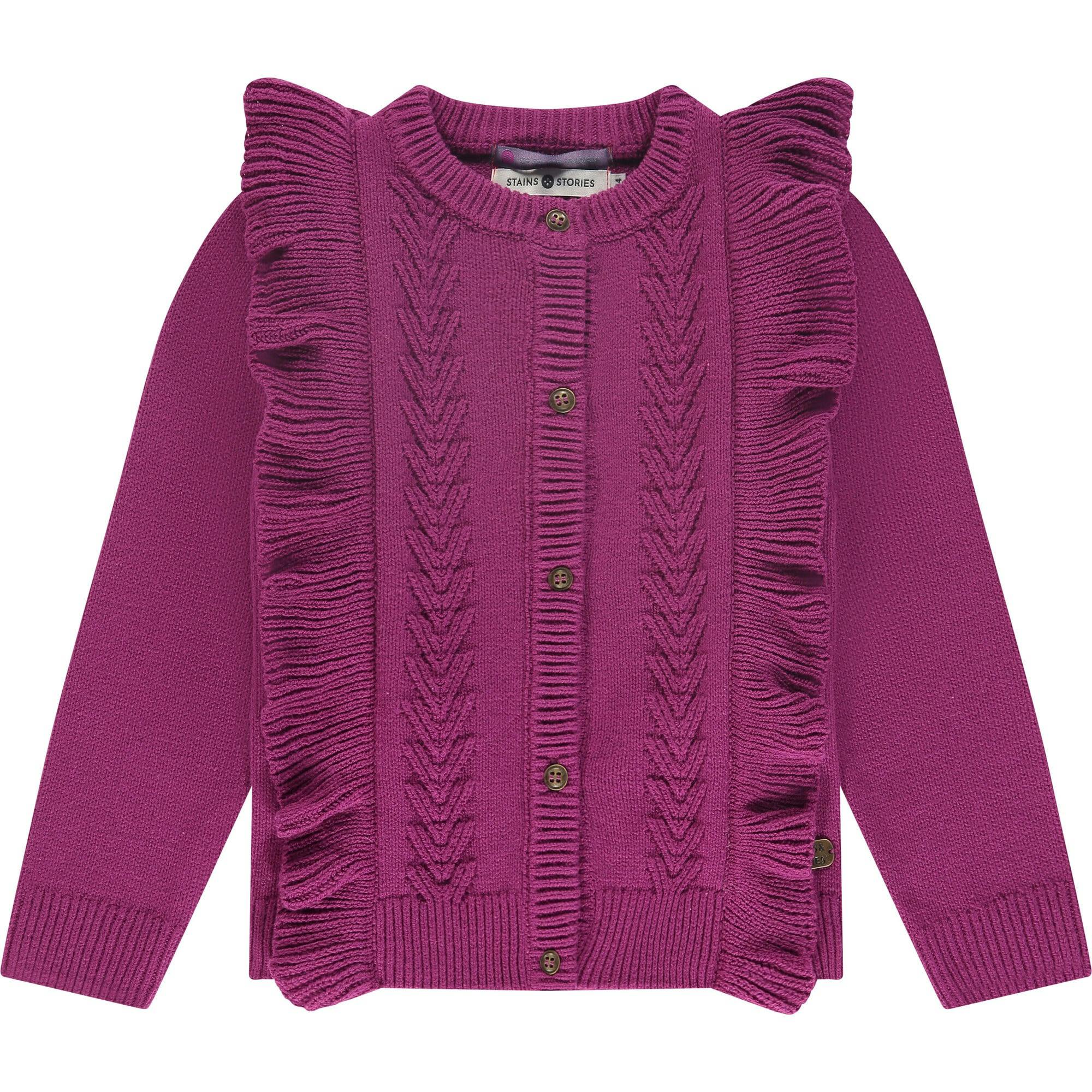 Knit Ruffle Cardigan