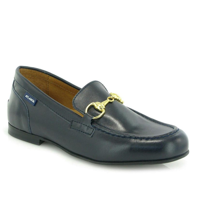 Teresa Buckle - navy blue smooth