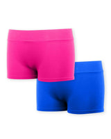 Girl's (7-10) Solid Boy Shorts / Set of 2