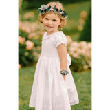 Antoinette Ceremony White Smocked Girl Dress
