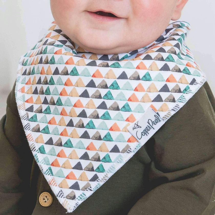 4 Pack Baby Bandana Bibs - Bison