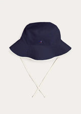 Boat Embroidered Beach Hat in Navy (S-L)